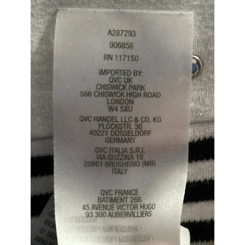 Quacker Factory Size Xl Navy Stripe Circle Star E… - image 6